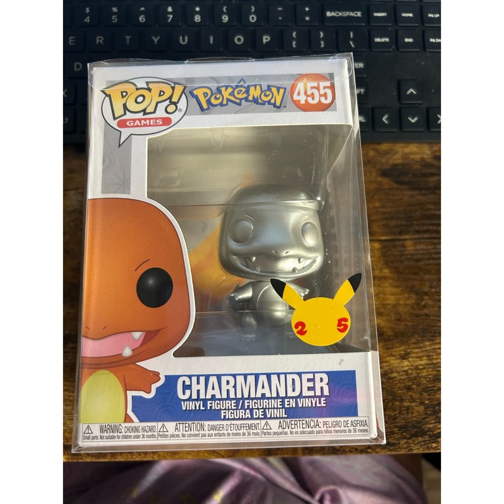 Funko Pop Games Pokemon Charmander Silver Amazon Exclusive 455 #455 In hand!